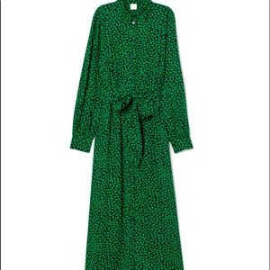 Black and green dress with pockets